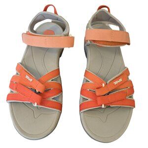 Orange Teva Tirra Women's Sandals, Medium Width 7.5, Excellent Condition